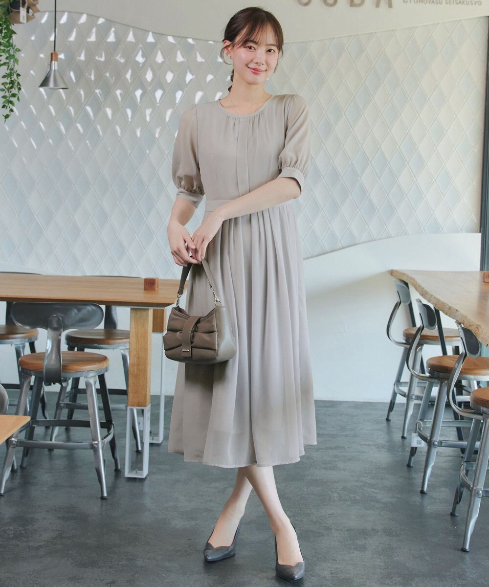 Tiaclasse 【新色追加】シフォンワンピース 