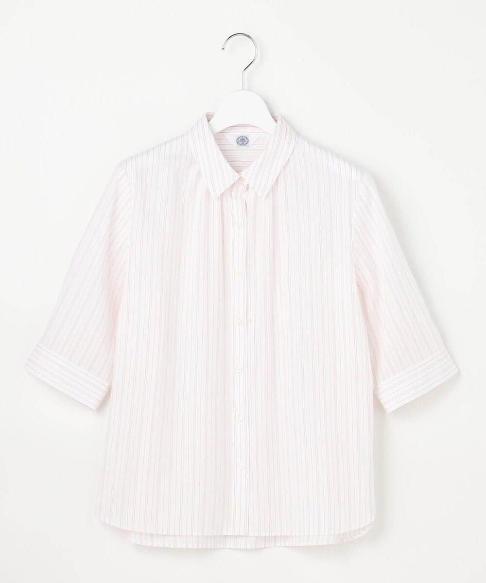 J.PRESS LADIES S 【シーンレスに活躍】セルロースカラミストライプ シャツ ブラウス 