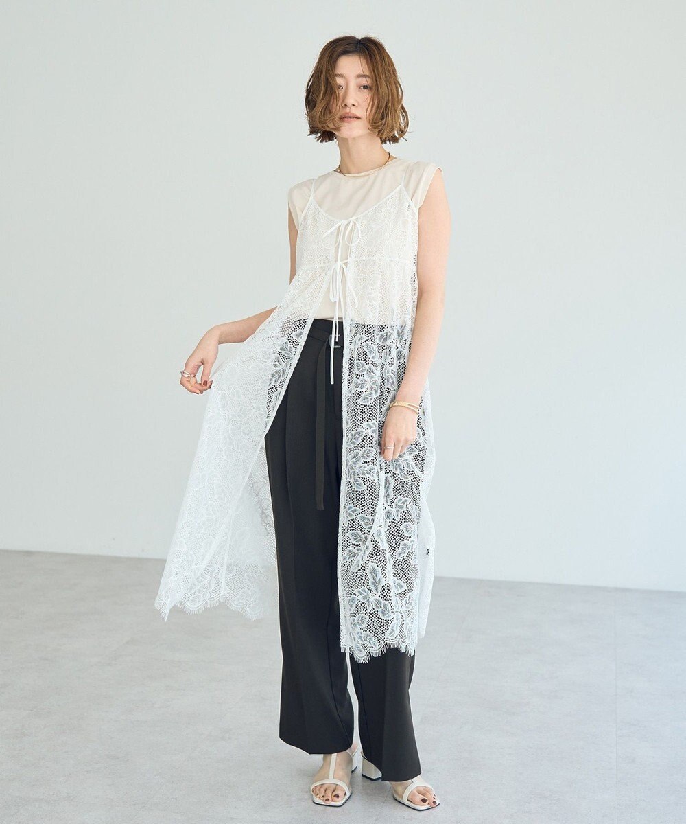 YECCA VECCA コットンスムースノースリーブトップス 