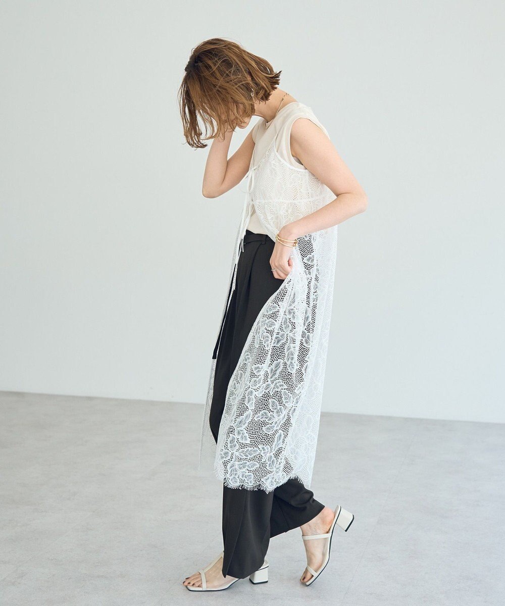 YECCA VECCA コットンスムースノースリーブトップス 