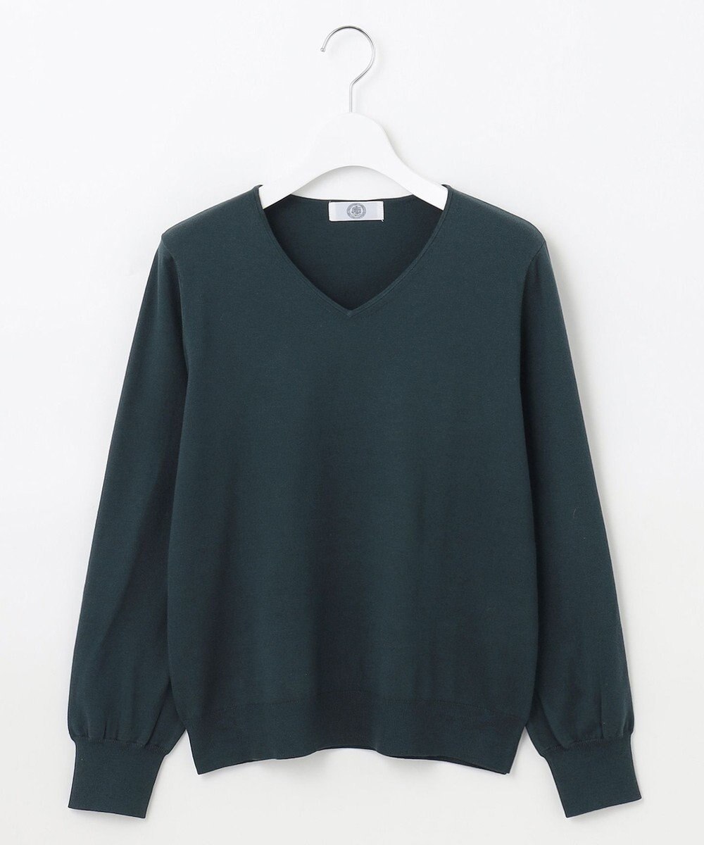 J.PRESS LADIES L 【洗える】PRINCE Vネック ニット 