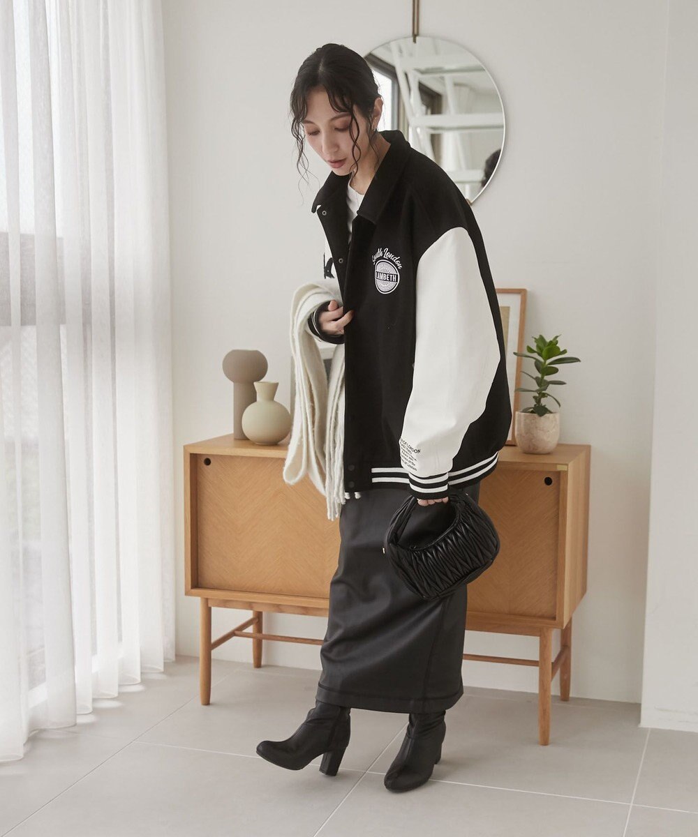 WEGO 【ユニセックス着用ITEM/SMLサイズ展開】メルトンワッペンスタジャン 