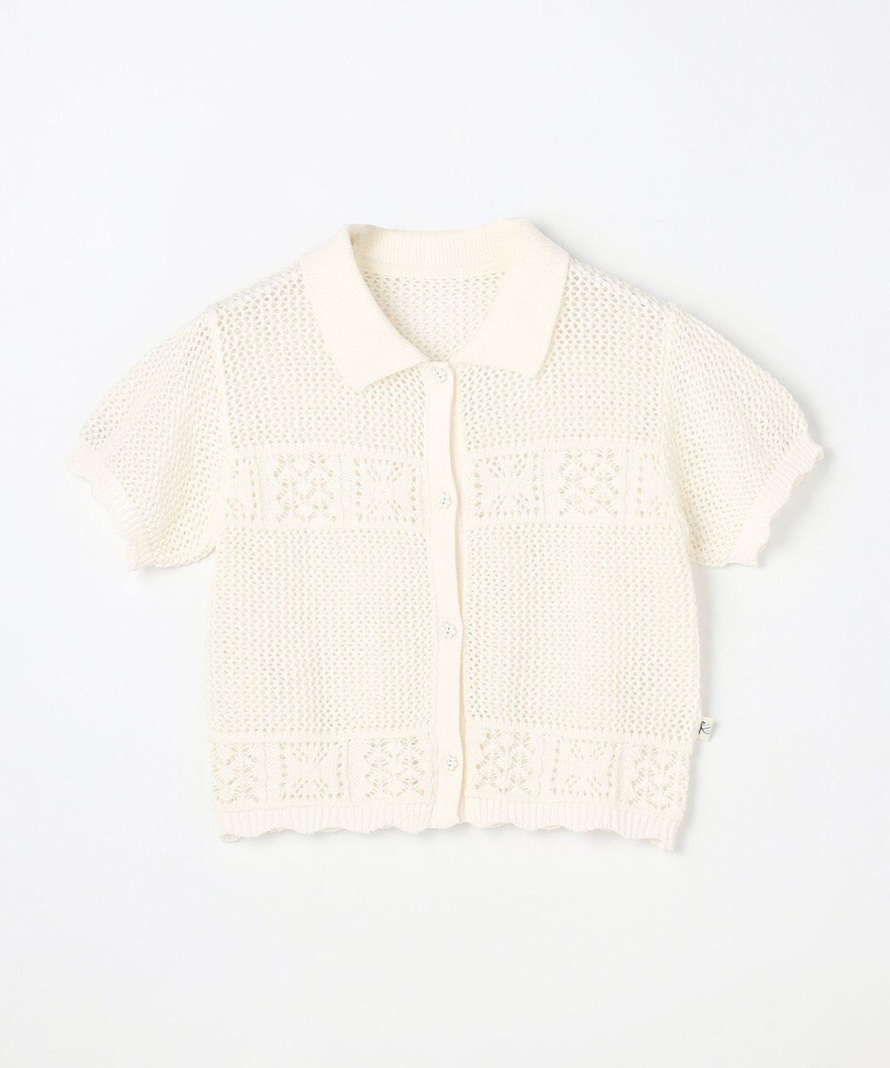 組曲 KIDS 【S-Lサイズ】クロッシェライク　カーディガン 