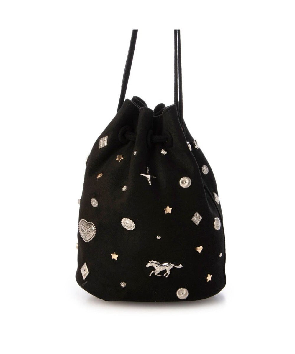 UNBILLION カカトゥ kakatoo / スエード調スタッズドロストバッグ 