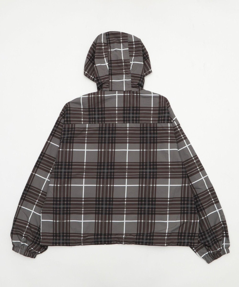 WEGO 【ユニセックス着用ITEM/MLサイズ展開】チェックロゴフードブルゾン 