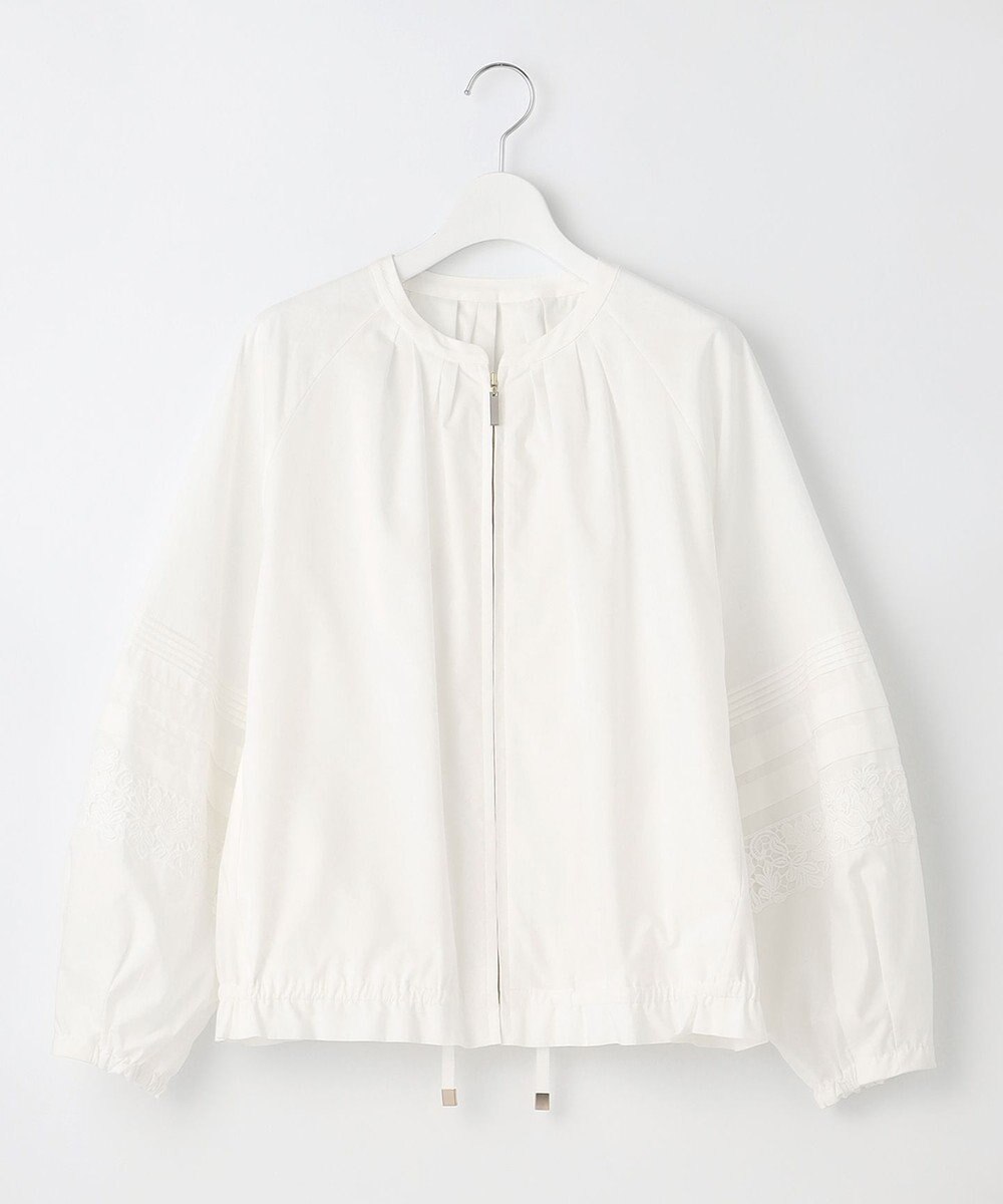 自由区 L 【洗える】エンブロイダリー ブルゾン 