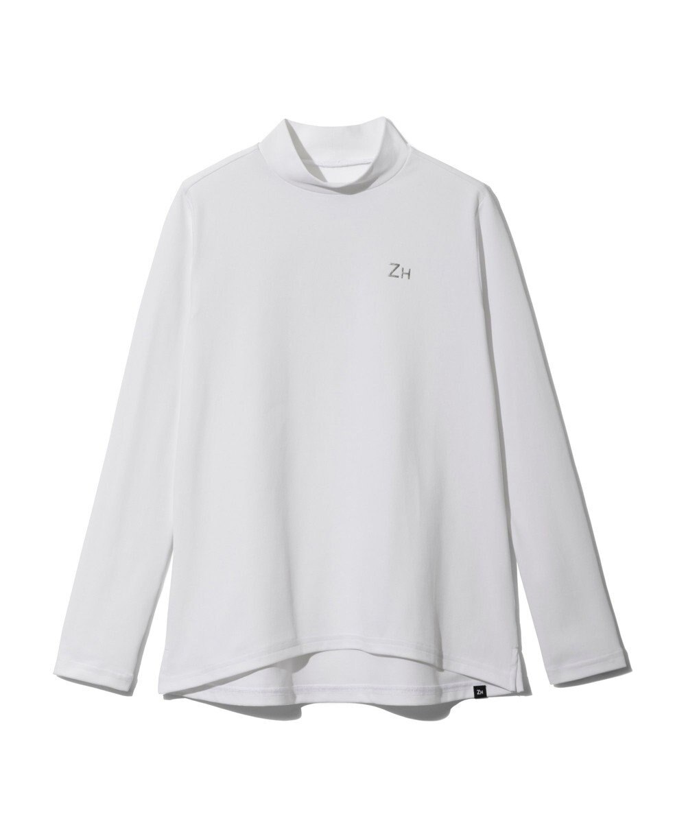 ZERO HALLIBURTON 【雑誌掲載・吸汗速乾・UVケア】 鹿の子 モックネックロングシャツ ZHG-W4A 1b 82872 ゴルフウェア 