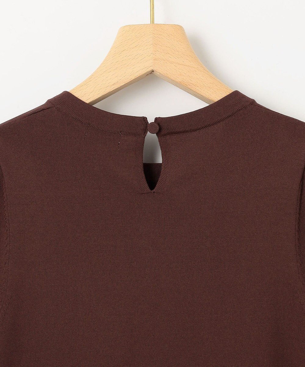 組曲 クルミボタン5分袖ニット 