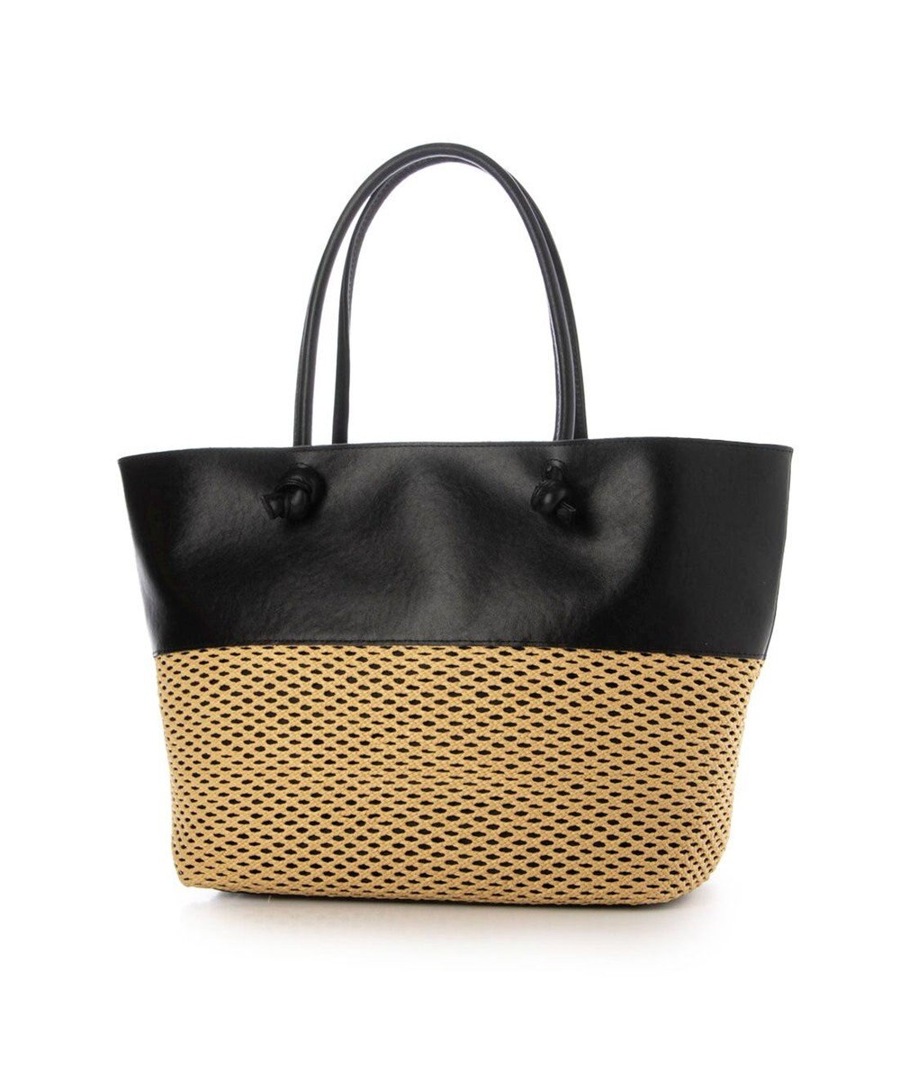 UNBILLION ペルケ perche / エステルメッシュ・牛革付属トート 