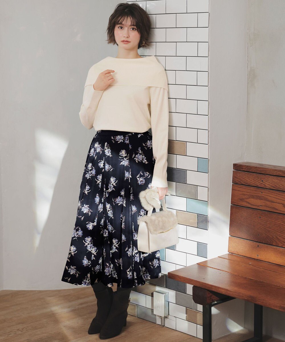 ANY SIS 【WEB・一部店舗限定】オフショルダー ニット 