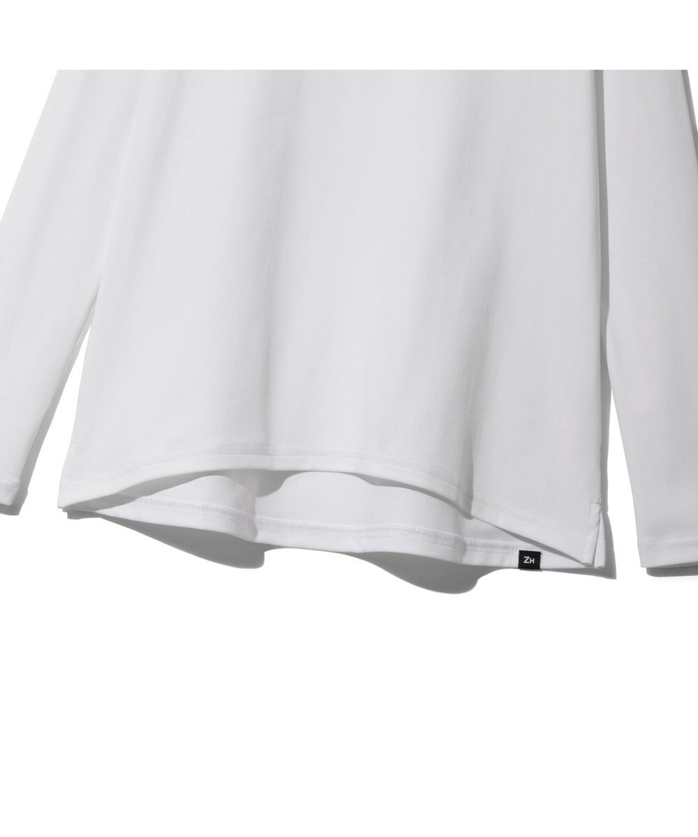 ZERO HALLIBURTON 【雑誌掲載・吸汗速乾・UVケア】 鹿の子 モックネックロングシャツ ZHG-W4A 1b 82872 ゴルフウェア 