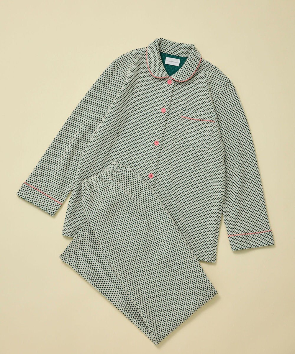 une nana cool 【綿混】丸襟ぽこぽこNew Yearパジャマ 