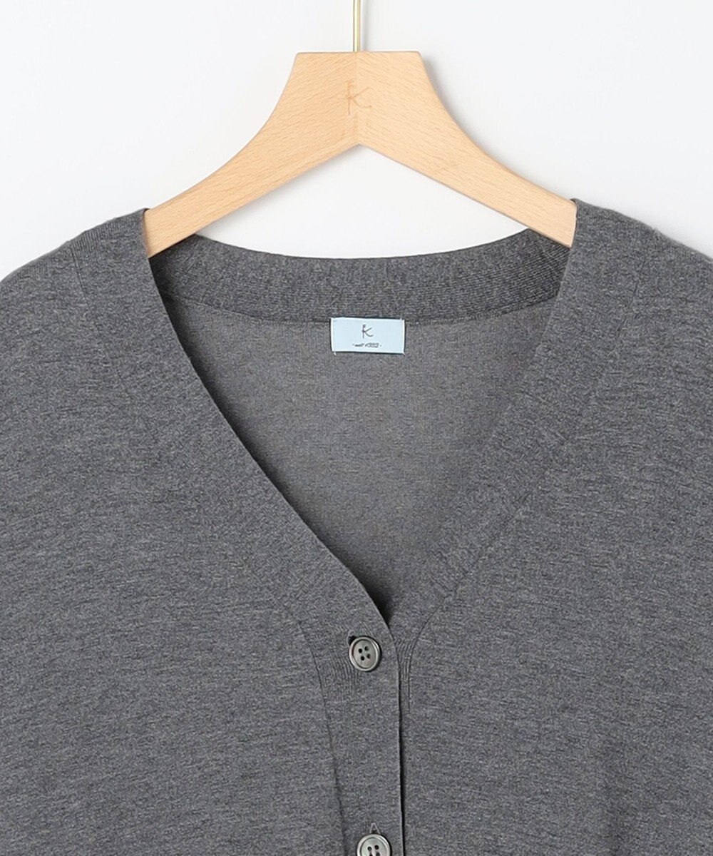 組曲 【加藤ローサさん着用 / 2WAY】スムースストレッチカシュクール カーディガン 