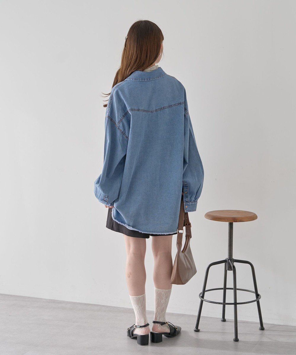 earth music&ecology 【予約】ウエスタンデニムシャツ 