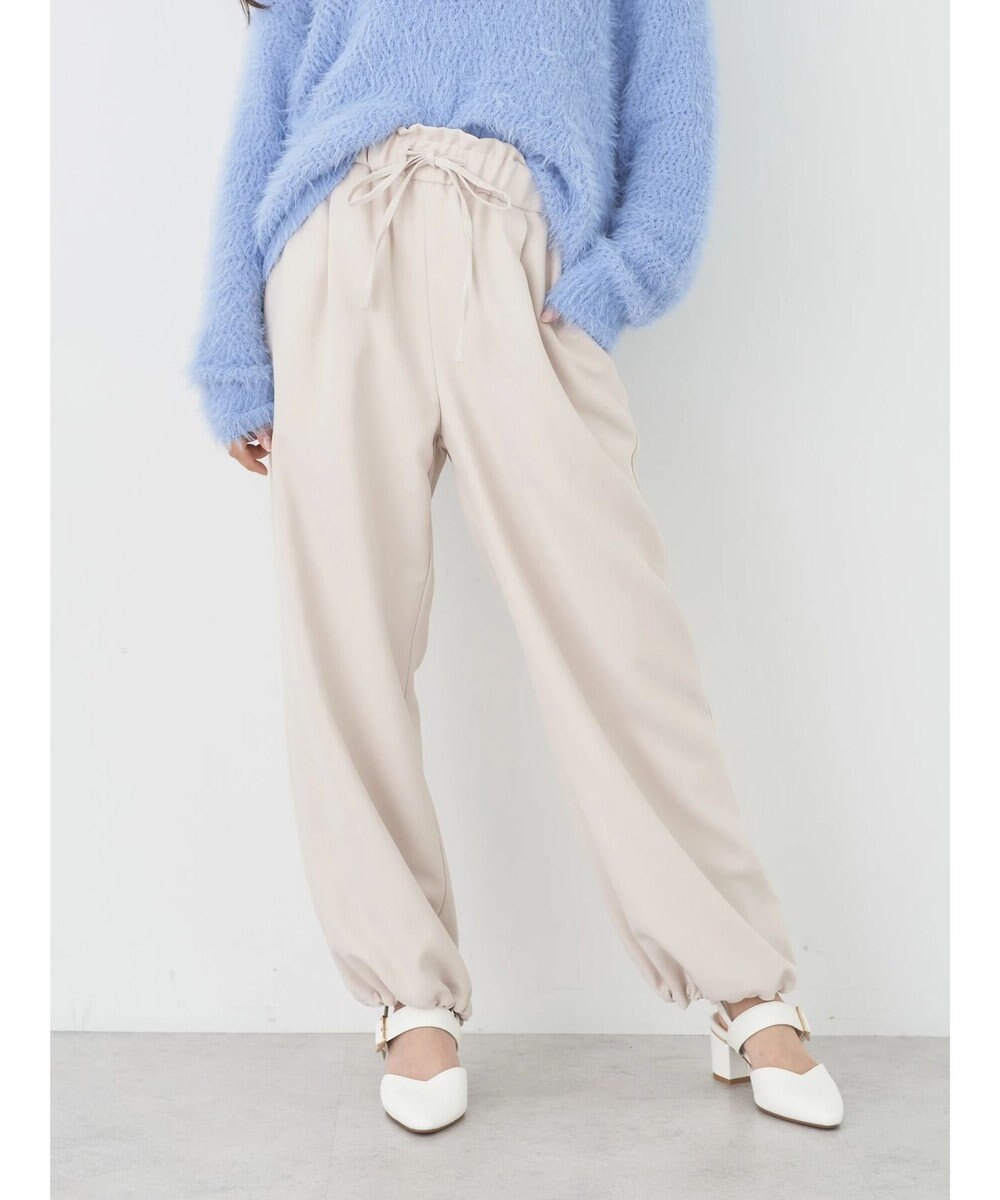 earth music&ecology 裾ドロストパラシュートパンツ 