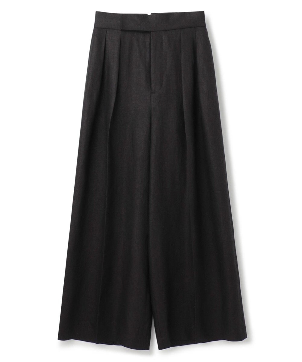 uncrave ヘリンボーン リネン ワイドパンツ（uncrave WHITE） 