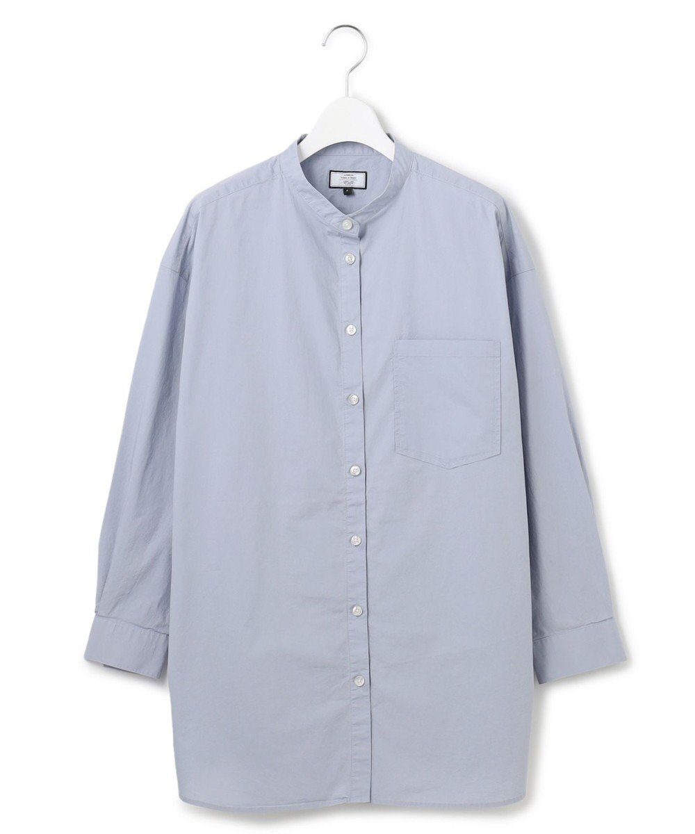 J.PRESS YORK STREET 【WOMEN】ワンウォッシュタイプライター フリルレイブラウス 