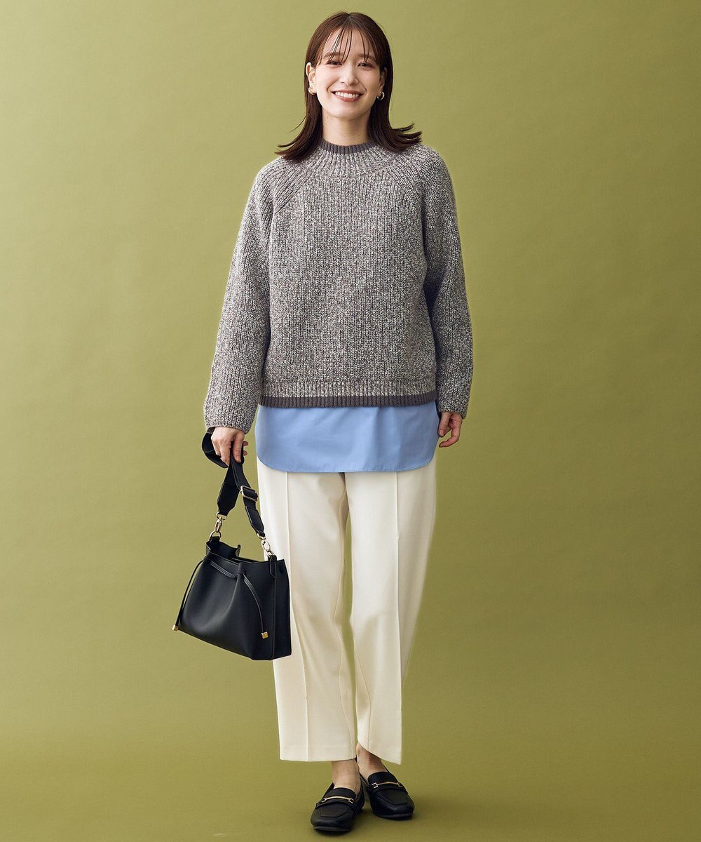 ANY L 【5色展開】バイカラーMIXニット 