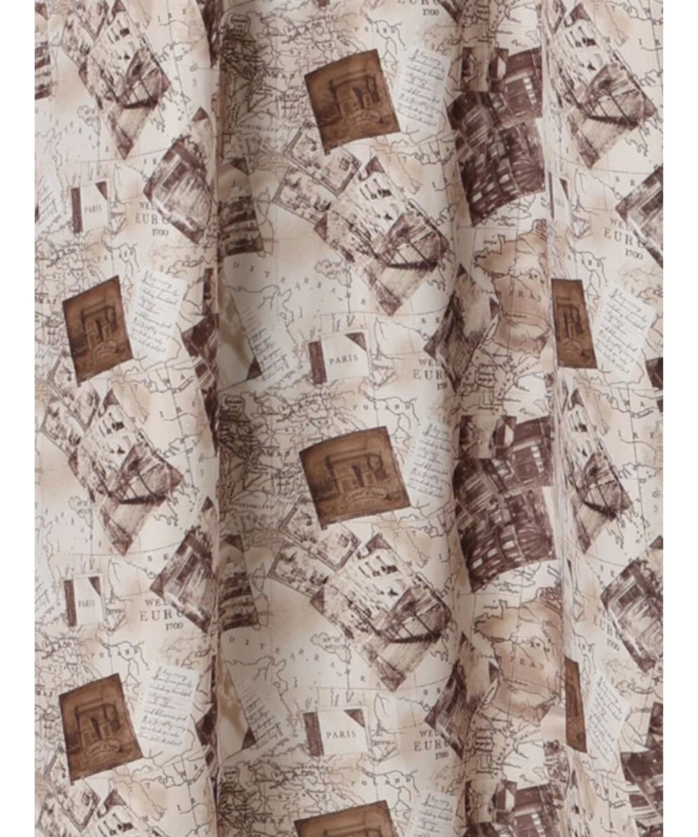 Te chichi マップパターンプリントワンピース 