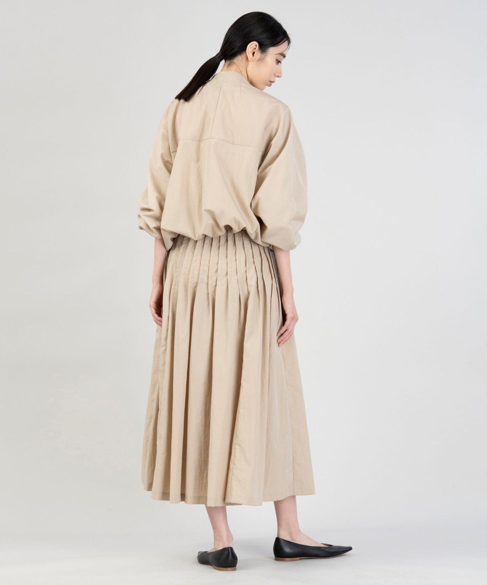 23区 【エステータ】エンシュクライト ピンタック フレアスカート 