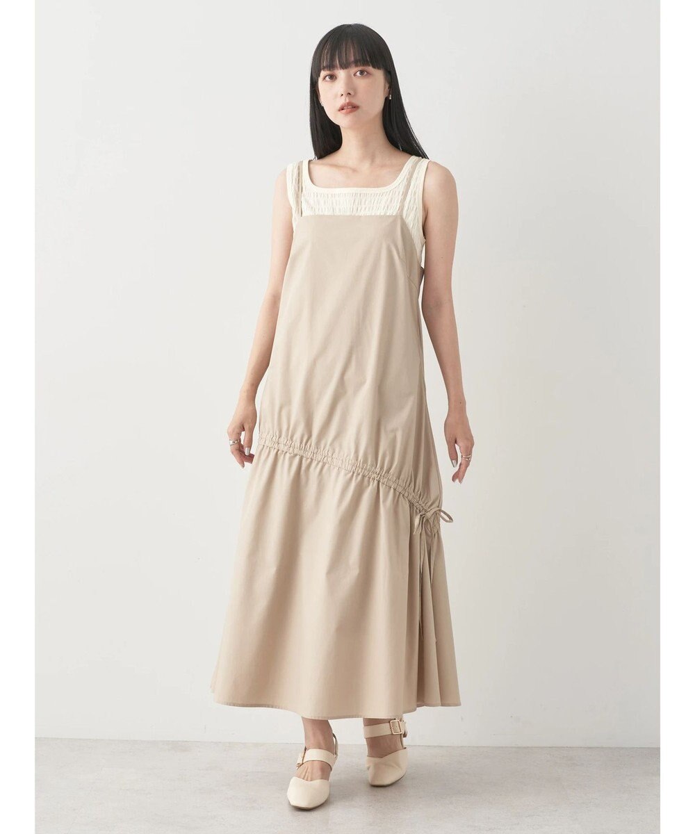 earth music&ecology シャーリングタンクトップ 