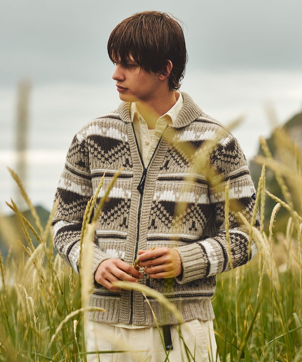 JOSEPH ABBOUD MOUNTAIN 【ペルー産ハイランドウール100％】ハイランドウールカウチンセーター 