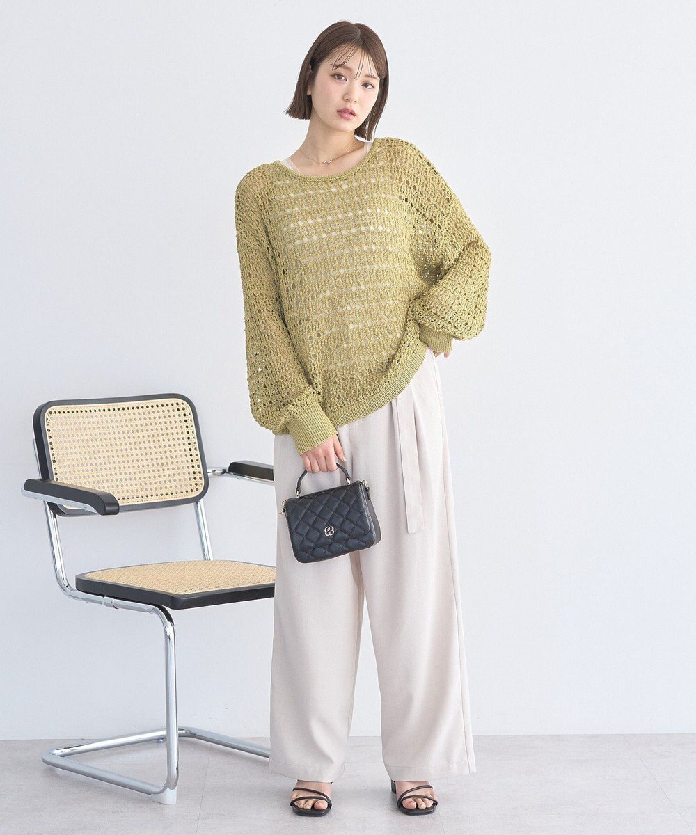 earth music&ecology メッシュニットプルオーバー 