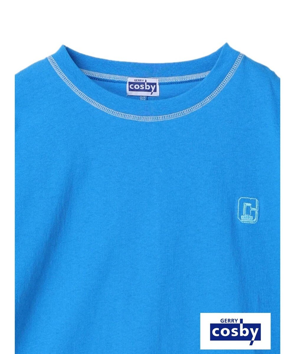 earth music&ecology Ｃｏｓｂｙ×ｅａｒｔｈ　配色ステッチロングＴシャツ 