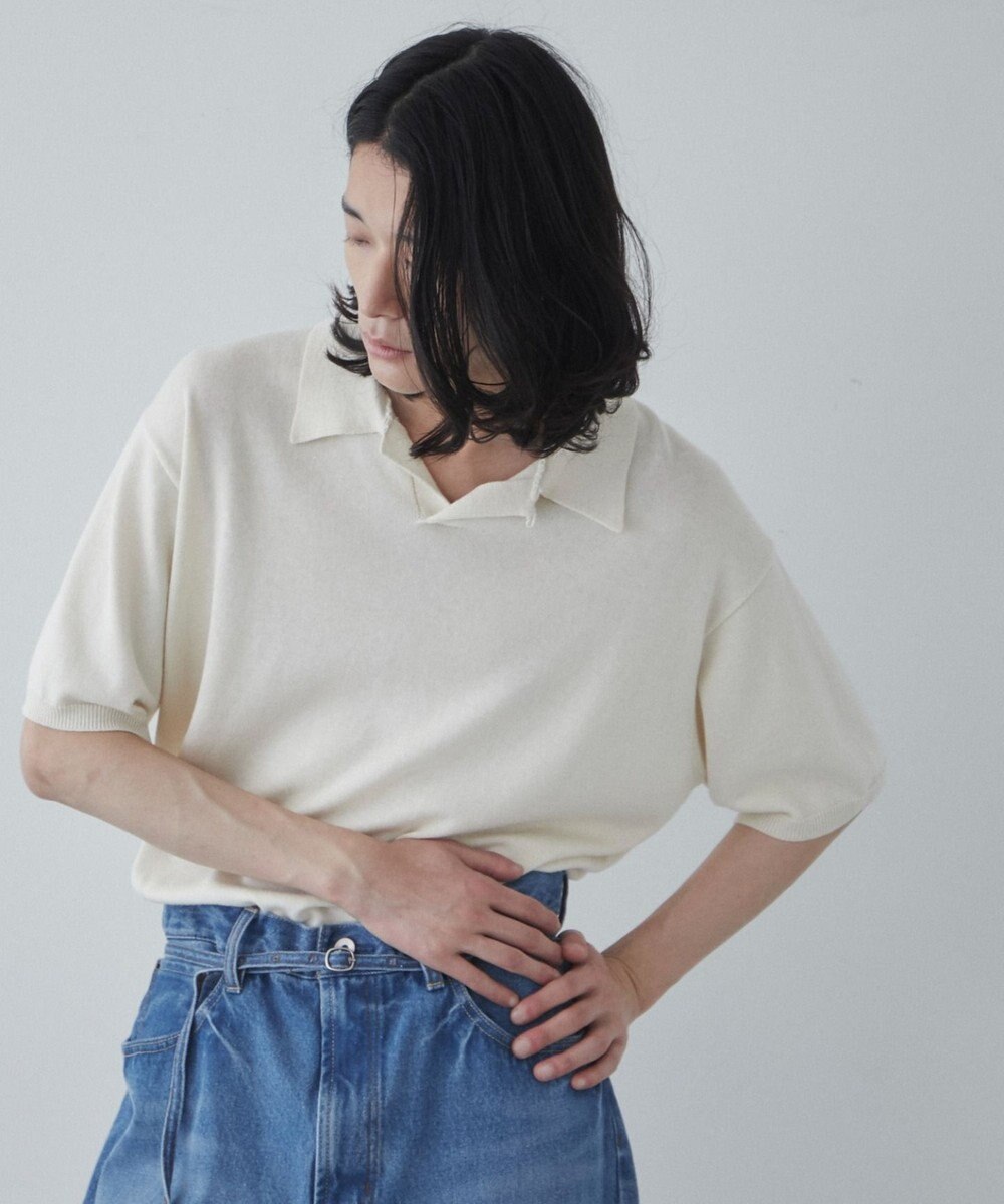 WEGO 【ユニセックス着用ITEM】スキッパーニットポロ 