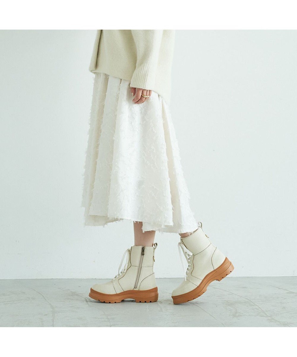 MODE ET JACOMO <carino>厚底レースアップブーツ 