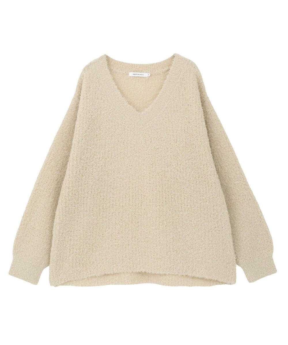 AMERICAN HOLIC ミニシャギーラメニットプルオーバー 
