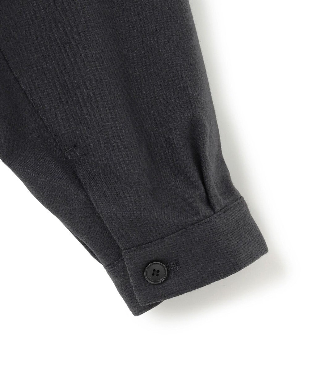 UNFILO MENS 【男女兼用】フラノライク ハーフジップ シャツブルゾン [24年秋冬商品] 