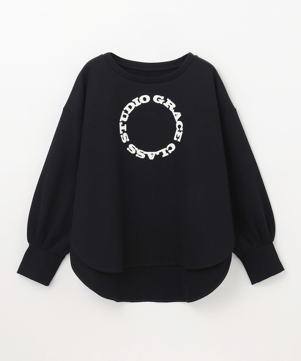 GRACE CONTINENTAL フロッキーロゴプリントトップ 