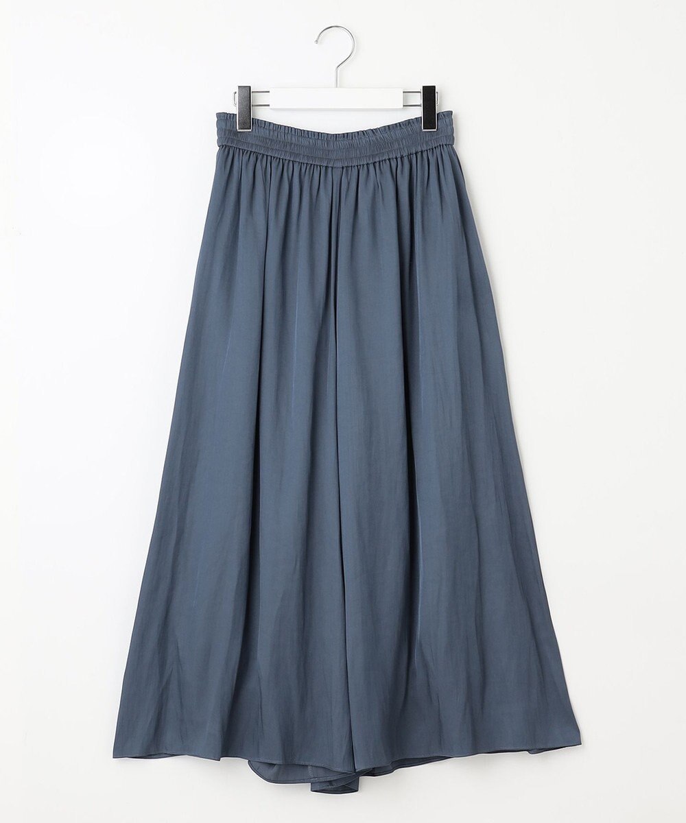 自由区 S 【WEB限定・ウエストゴム・長さ調整可・洗える】ビンテージツイル ギャザーパンツ 