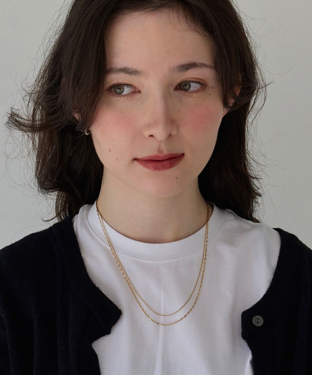 Phoebe 【金属アレルギー対応】ダブルチェーンネックレス　ゴールド/サージカルステンレス 