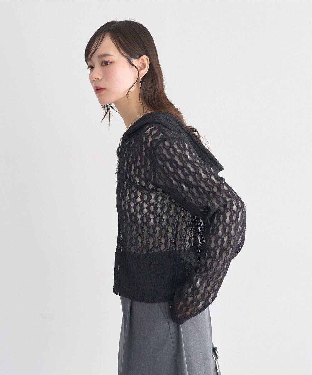 earth music&ecology レースパーカー 