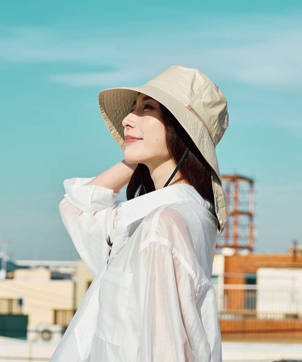 MOONBAT 【遮光ハット】マジカルテックプロテクション アドベンチャーハット 帽子 UV100％ 遮光100％ 軽量 撥水 