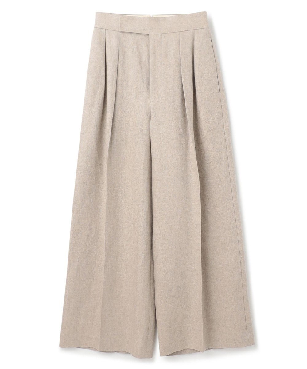 uncrave ヘリンボーン リネン ワイドパンツ（uncrave WHITE） 