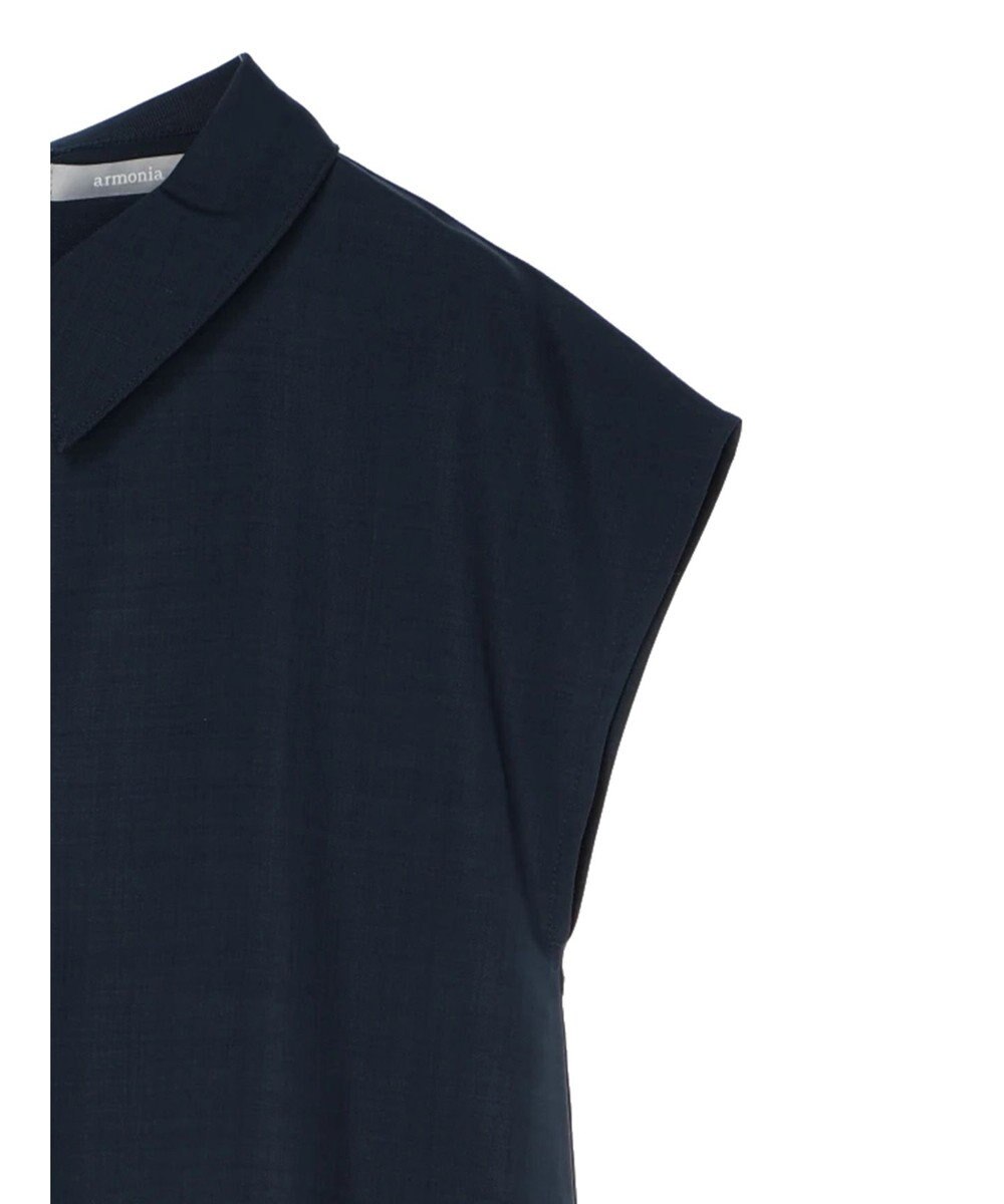 Green Parks armonia.襟付きフレアワンピース 