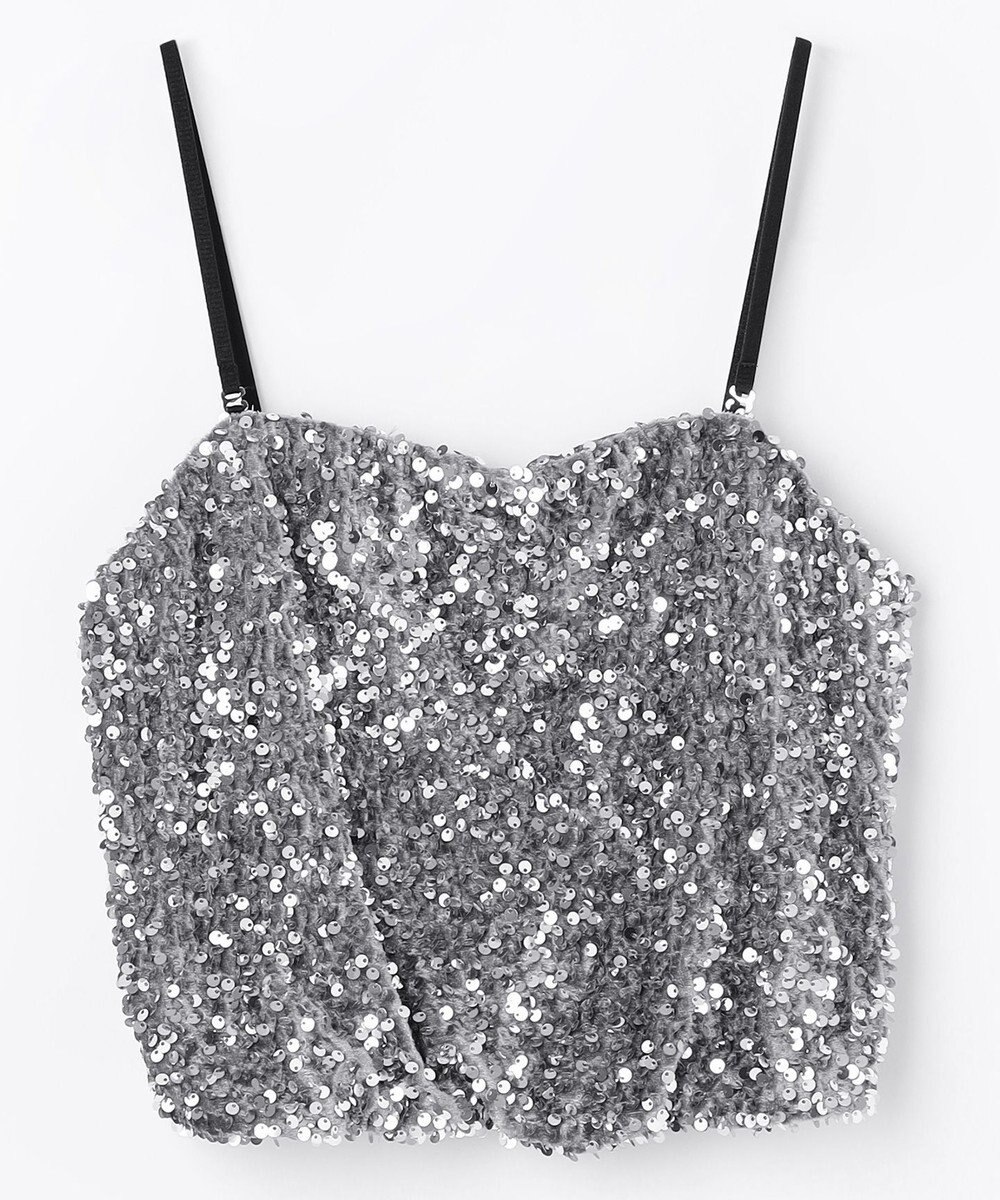 NAVE 【Nave・洗える】スパンコール ビスチェ 