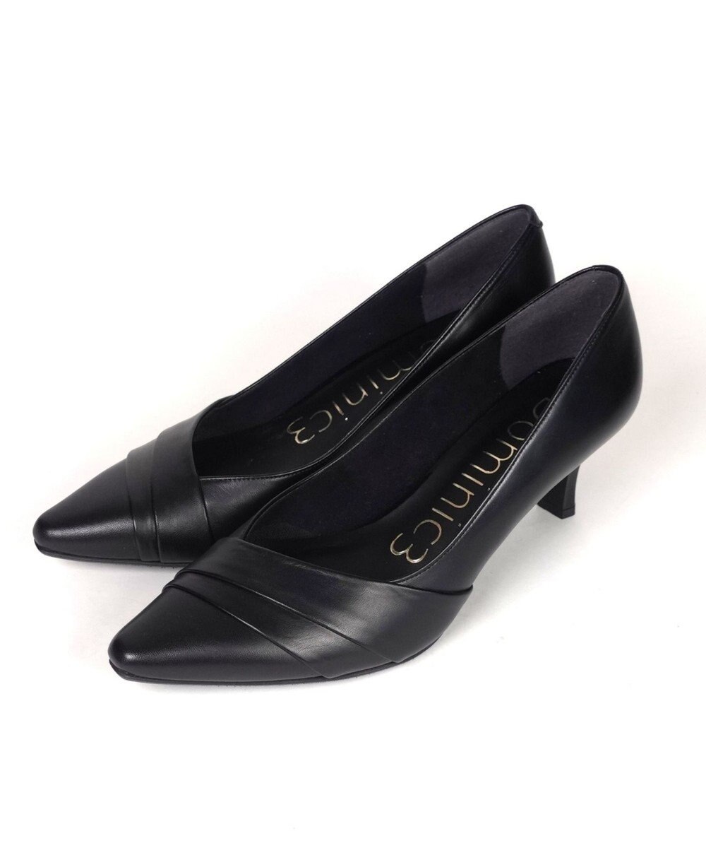 Dominic3 切り替えデザイン ヒールパンプス 