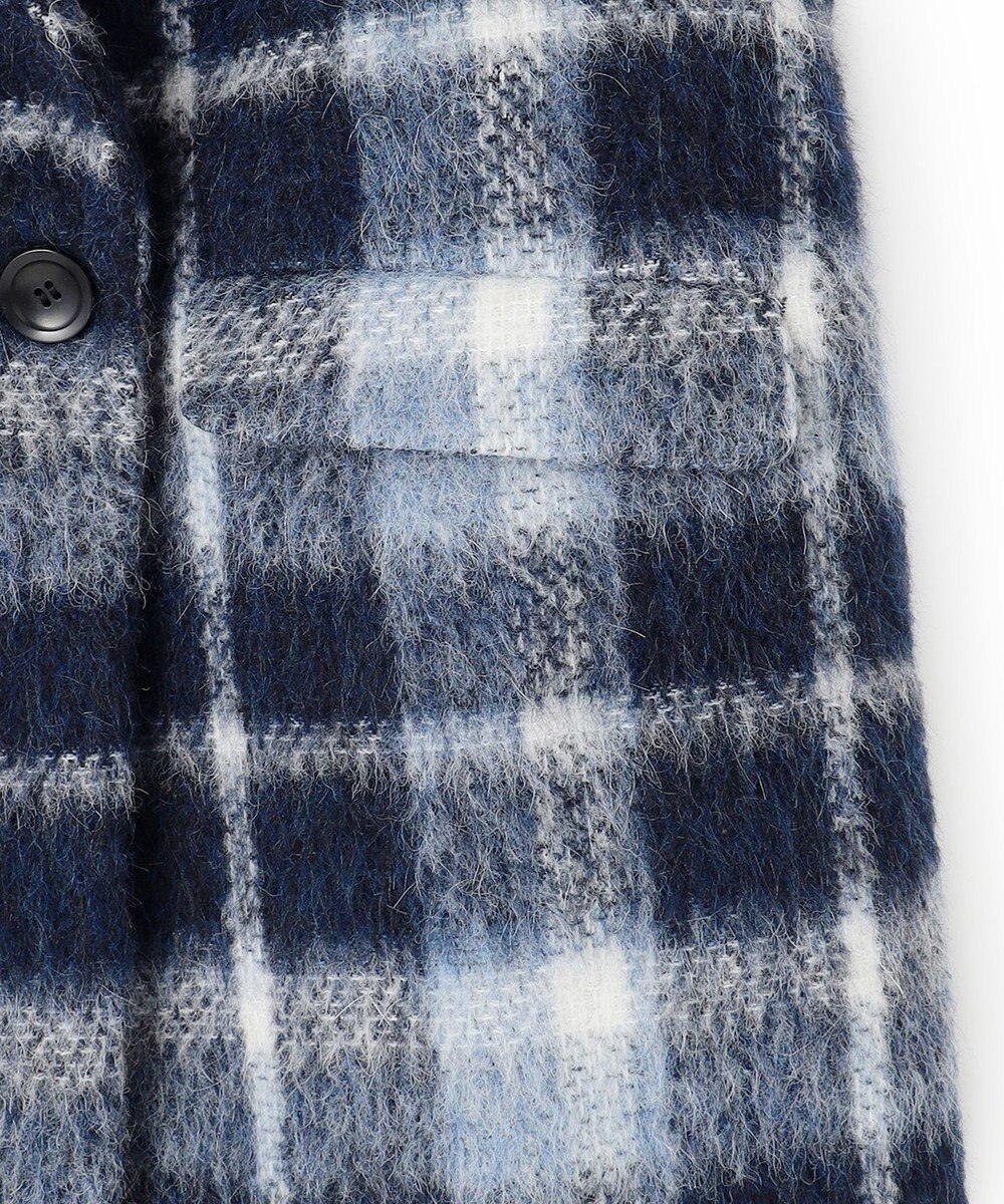 23区 【一部店舗限定】アルパカシャギーチェック コート 