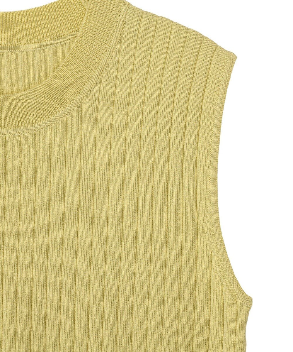 YECCA VECCA 【マシンウォッシャブル】ノースリーブリブニット 