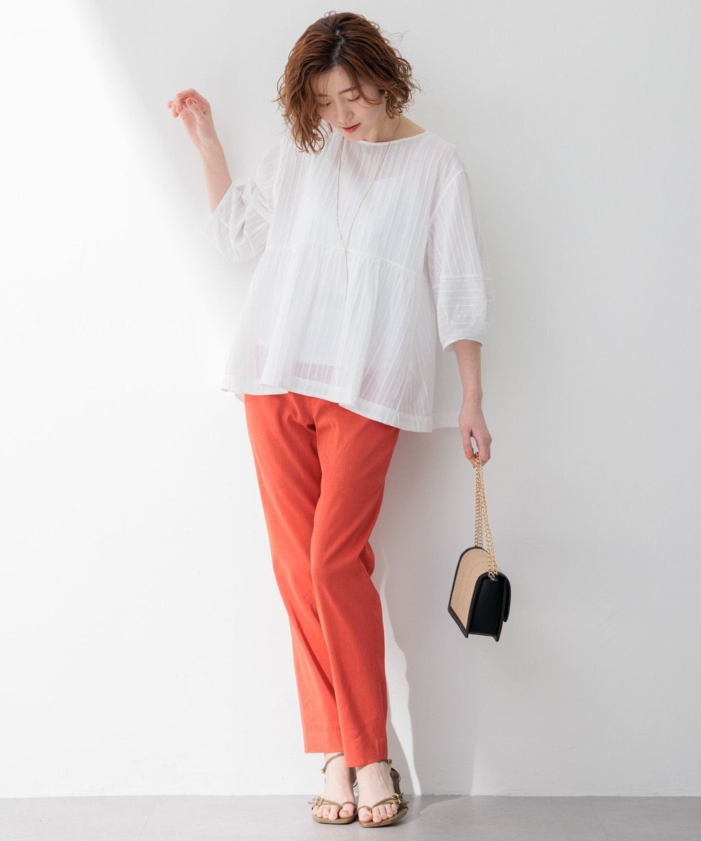 23区 L 【洗える】カラミ ブラウス 