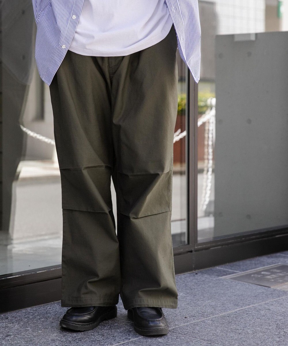 WEGO バックサテンワイドミリタリーパンツ 