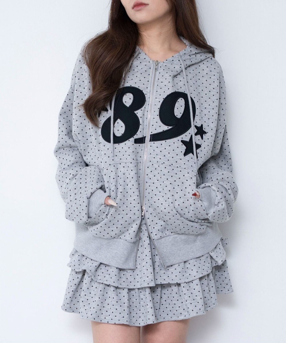 WEGO グラフィックZIPパーカー 