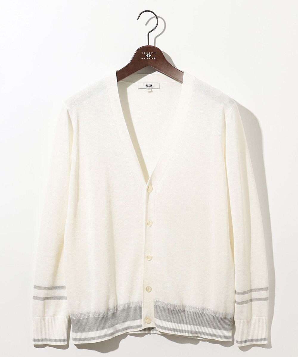 JOSEPH ABBOUD 【エコ素材/軽量/通気性/速乾性】ペーパーヤーンニット カーディガン 