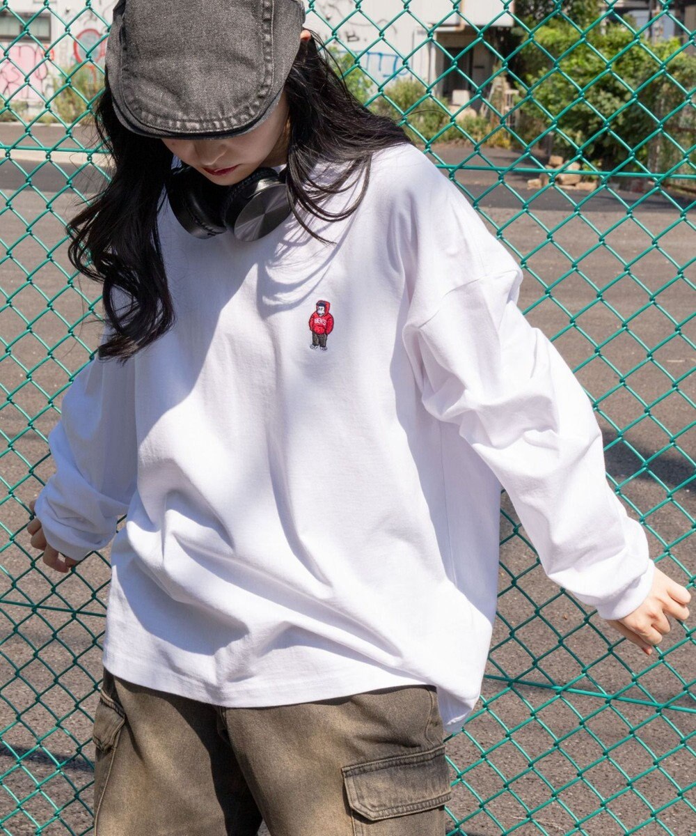 WEGO 【ユニセックス着用ITEM/MLサイズ展開】別注BENDAVISワンポイントT（LS） 