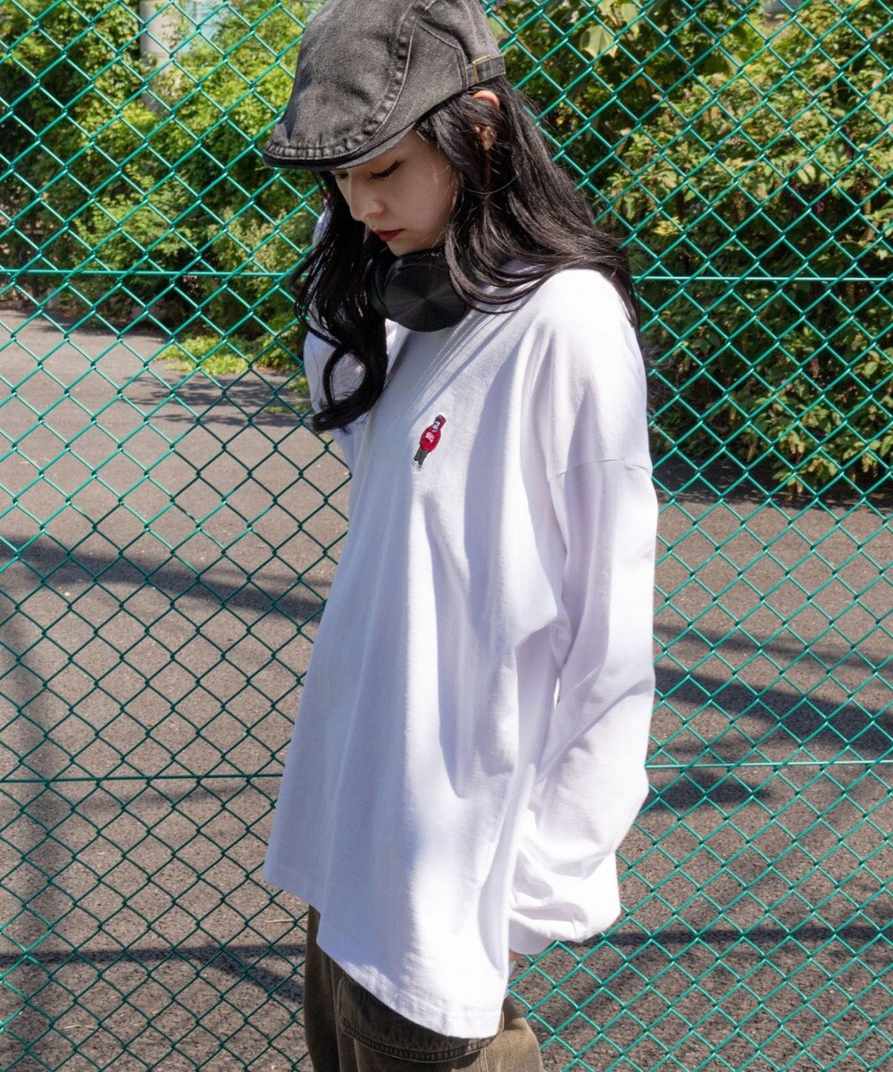 WEGO 【ユニセックス着用ITEM/MLサイズ展開】別注BENDAVISワンポイントT（LS） 