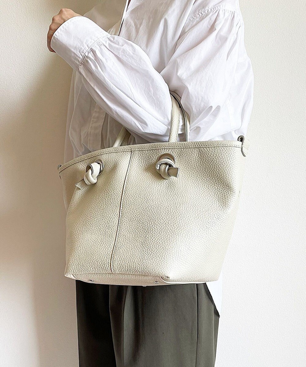 Hekhèr Le Style de Vie 【日本製 / 2WAY】シュリンクレザー ノットハンドバッグ 